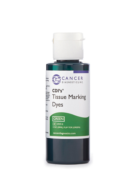 CDI'S® TISSUE MARKING DYE, 2 OZ. (FLIP TOP) BOTTLE, (GREEN)