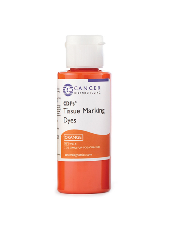 CDI'S® TISSUE MARKING DYE, 2 OZ. (FLIP TOP) BOTTLE, (ORANGE)