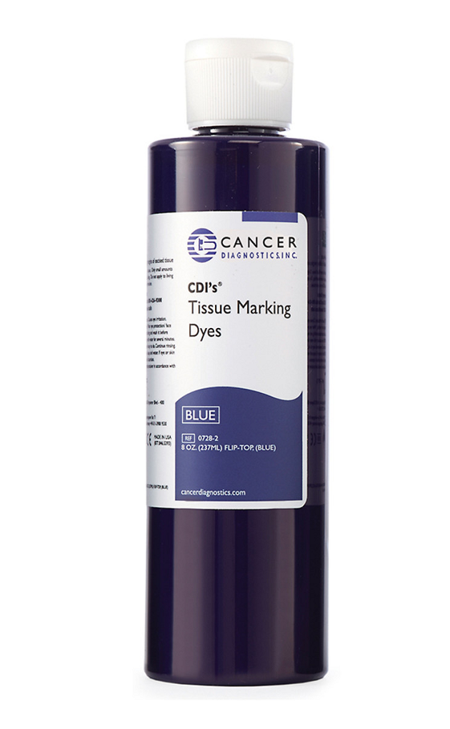 CDI'S® TISSUE MARKING DYE, 8 OZ. (FLIP TOP) BOTTLE, (BLUE)