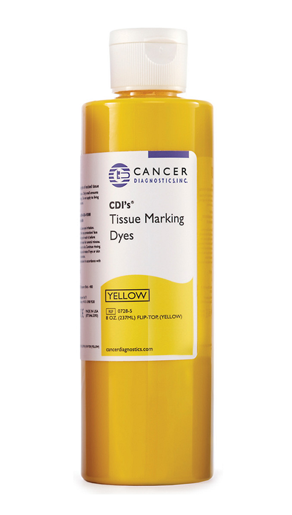 CDI'S® TISSUE MARKING DYE, 8 OZ. (FLIP TOP) BOTTLE, (YELLOW)